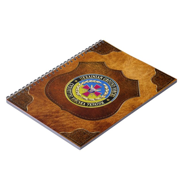 [100] Ukrainian Ground Forces [Special Edition] Spiral Notebook (Left Side)