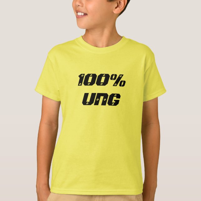 100% Ung| 100% Young T-Shirt (Front)