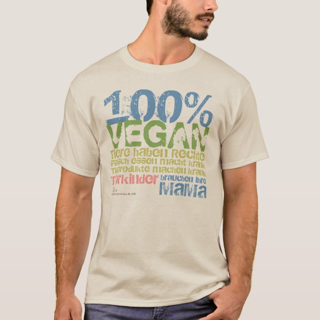 100% VEGAN -/- T-Shirt (Front)