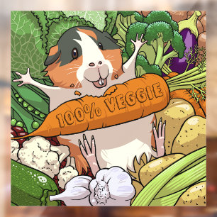 100% Veggie Happy Guinea Pig With Carrot