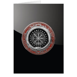 [100] Vegvisir - Viking Silver Magic Runic Compass