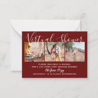 100 Virtual Shower PHOTO Wedding Live Chat Budget