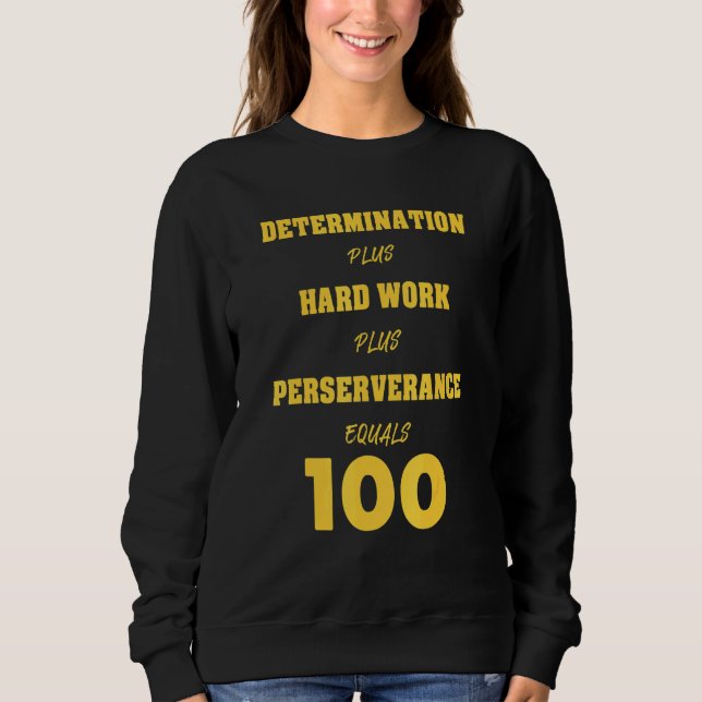 100 Wins Wrestling Quote Sweatshirt (Front)