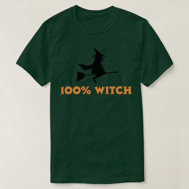 100 Witch Design 1 T-Shirt (Design Front)