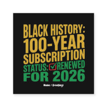 100-Year Black History Subscription Status Renewed