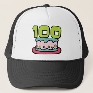 100 Year Old Birthday Cake Trucker Hat