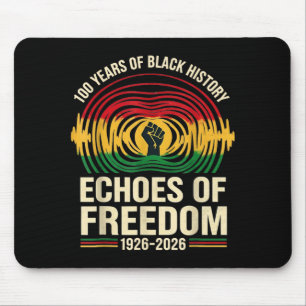 100 years black history echoes of freedom african mouse pad