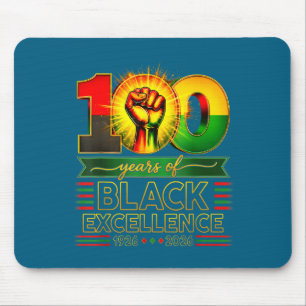 100 years of black excellence centennial black mouse pad
