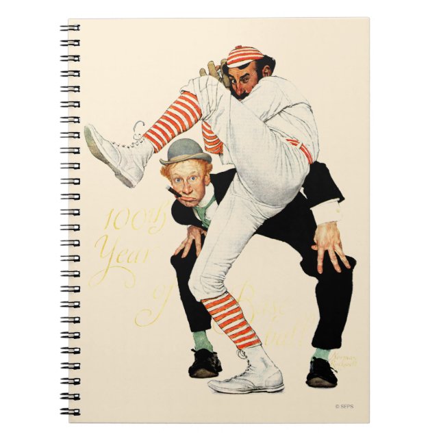 100th Anniversary of Baseball Spiral Notebook (Front)