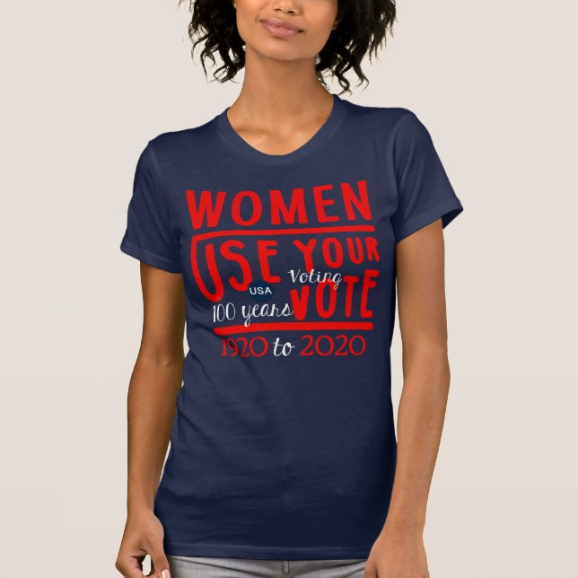 100th Anniversary Womens Voting Rights Centennial T-Shirt (Front)