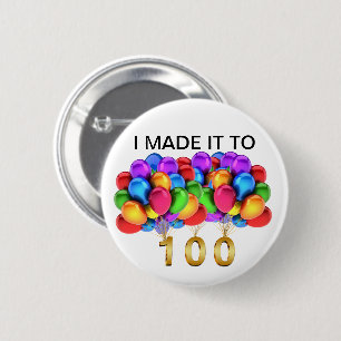 100TH BIRTHDAY Button