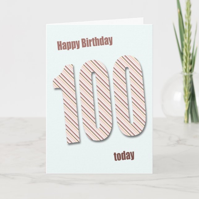 100th birthday card (Front)