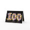 100th birthday card with flowery letters