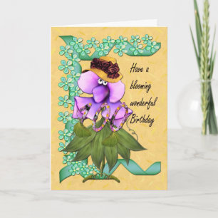 100th Birthday Card with Moonies cures bloomers,