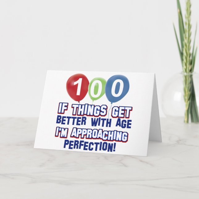 100th birthday designs card (Front)