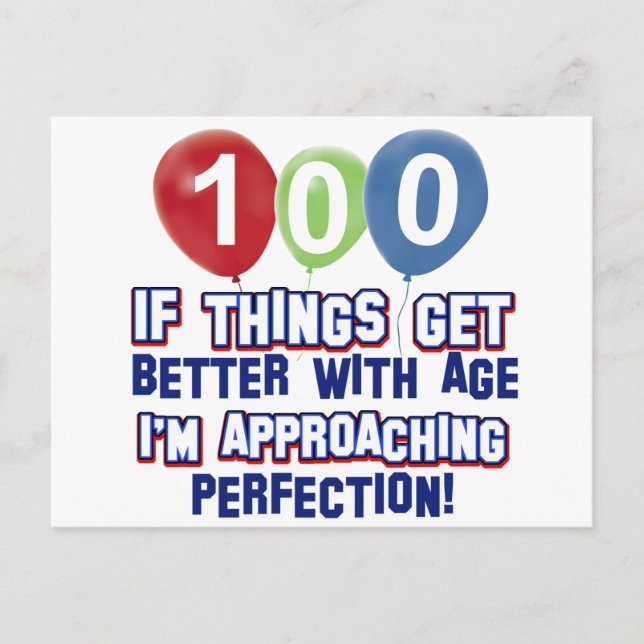 100th birthday designs postcard (Front)