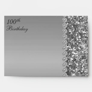100th Birthday Elegant Return Address Envelope