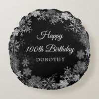 100th Birthday Gift Winter Wonderland Snowflake