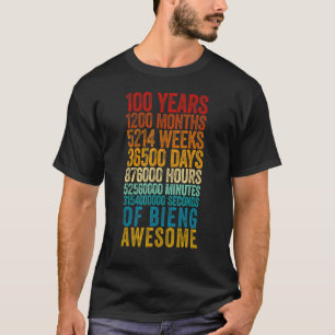 100th Birthday Old Metre 100 Year Old T-Shirt