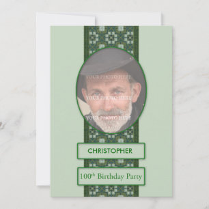 100th Birthday Party Invitation Add a Picture and