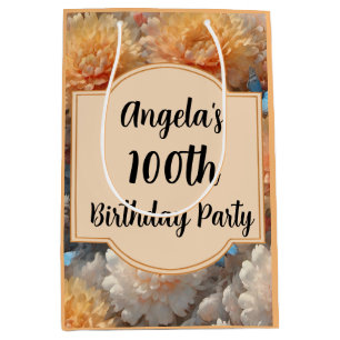 100th Birthday Party Medium Gift Bag