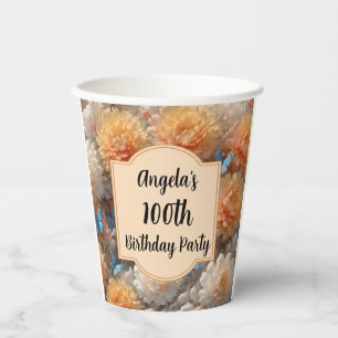 100th Birthday Party Paper Cups