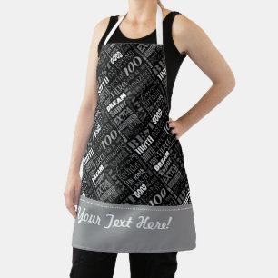 100th Birthday Party Personalised Gifts Apron