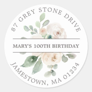 100TH Birthday Return Address Label
