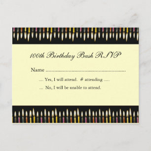 100th Birthday RSVP Card