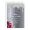 100th birthday Silver glitter drip burgundy floral