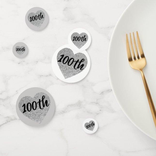 100th birthday table confetti (Group)