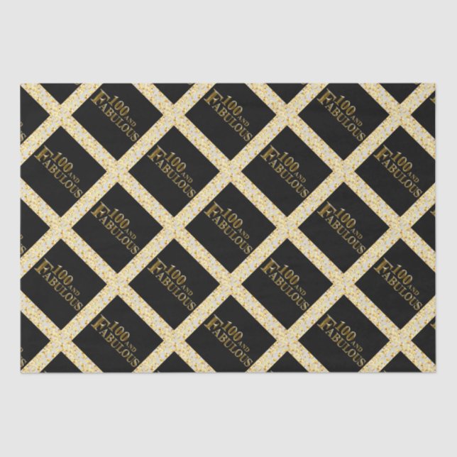 100th Birthday  Tissue Paper (Front)