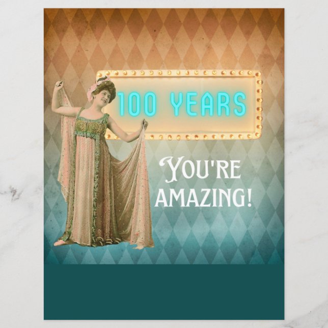 100th Birthday Vintage Singer Birthday Scrapbook  (Front)