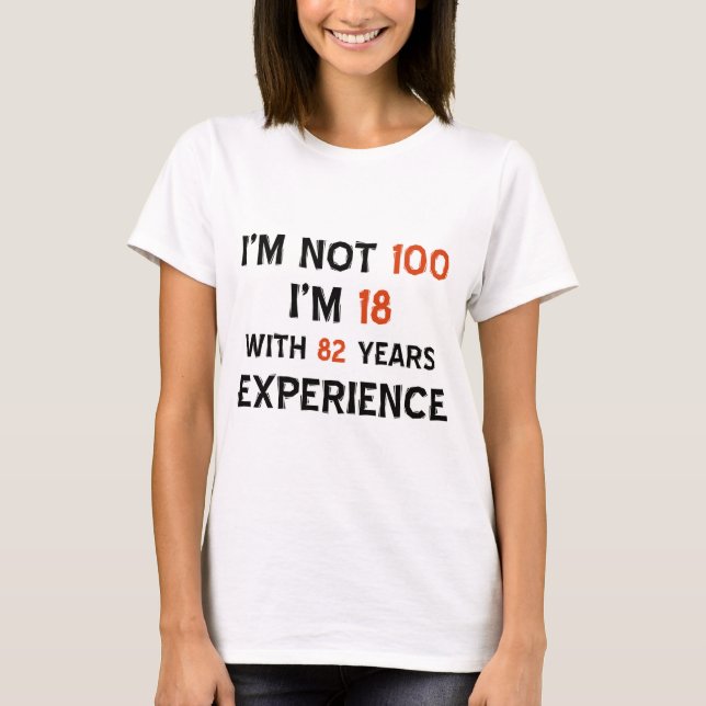 100th cool birthday designs T-Shirt (Front)