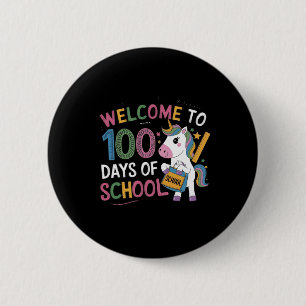 100th Day Funny Outfit Teacher &amp; Student 100 D 6 Cm Round Badge