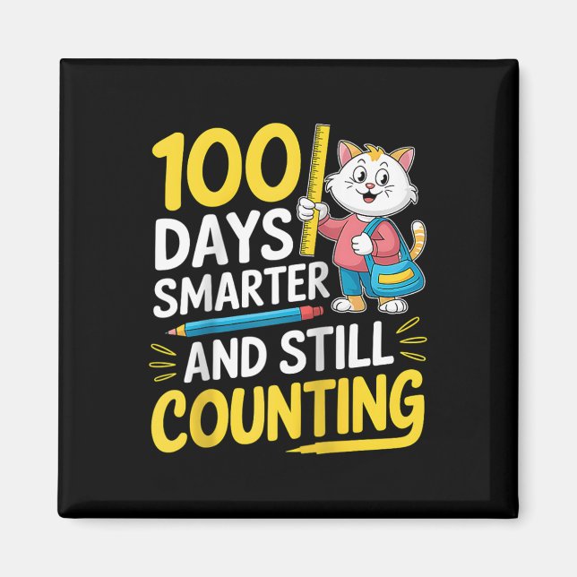 100th Day Funny Outfit Teacher &amp; Student 100 D Magnet (Front)