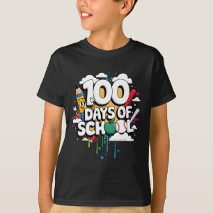 100th Day Funny Outfit Teacher & Student 100 D T-Shirt