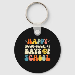 100th Day Math Formula 100 Days Of School Student Key Ring