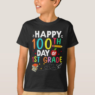 100th Day Of 1st Grade 100 Days Of School Teacher  T-Shirt