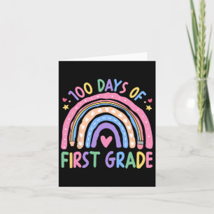 100th Day Of 1st Grade Teacher Kids 100 Days Smart Card