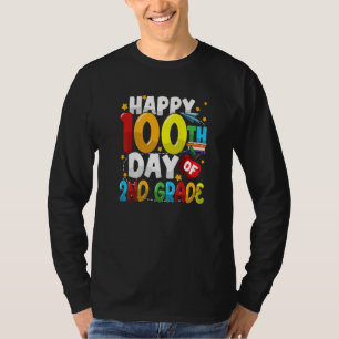 100th Day of 2nd Grade Teachers Kids Students Happ T-Shirt