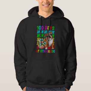 100th Day Of 8th Grade Boys Kids English Bulldog D Hoodie
