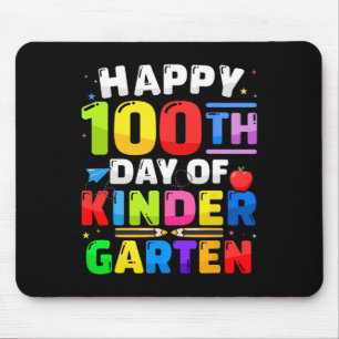 100th Day Of Kindergarten 100 Days For Teacher Kid Mouse Pad