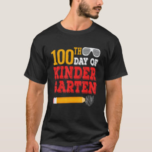 100th Day Of Kindergarten 100 Days Of School Teach T-Shirt