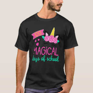 100th Day Of Kindergarten For Girls 100 Magical D T-Shirt