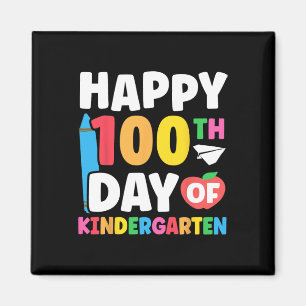 100th Day Of Kindergarten Kids 100 Days Of School  Magnet