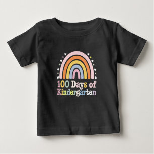 100th Day of Kindergarten Teacher Kids 100 Days  Baby T-Shirt