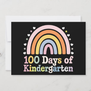 100th Day of Kindergarten Teacher Kids 100 Days Invitation