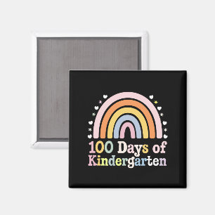 100th Day of Kindergarten Teacher Kids 100 Days Magnet