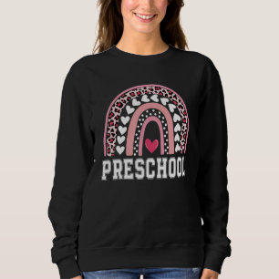 100th Day Of Preschool Teacher 100 Days Smarter Bo Sweatshirt